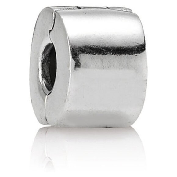 PANDORA Smooth Plain Clip Authentic Sterling Silver Simple Classic - Picture 1 of 10